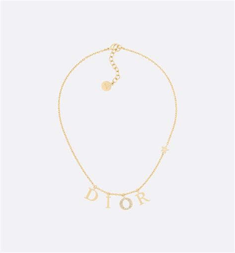 dior halsband|dior gold necklace.